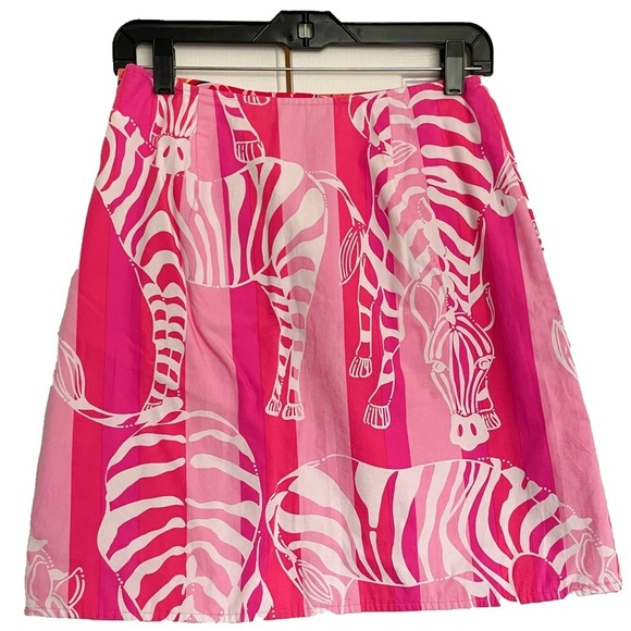 Lilly Pulitzer Dresses & Skirts - Lilly Pulitzer Reversible Wrap Skirt in Dragonfly and Zebra Prints